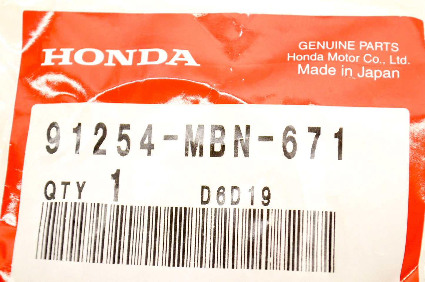 OEM Honda 91254-MBN-671 Dust Seal NOS