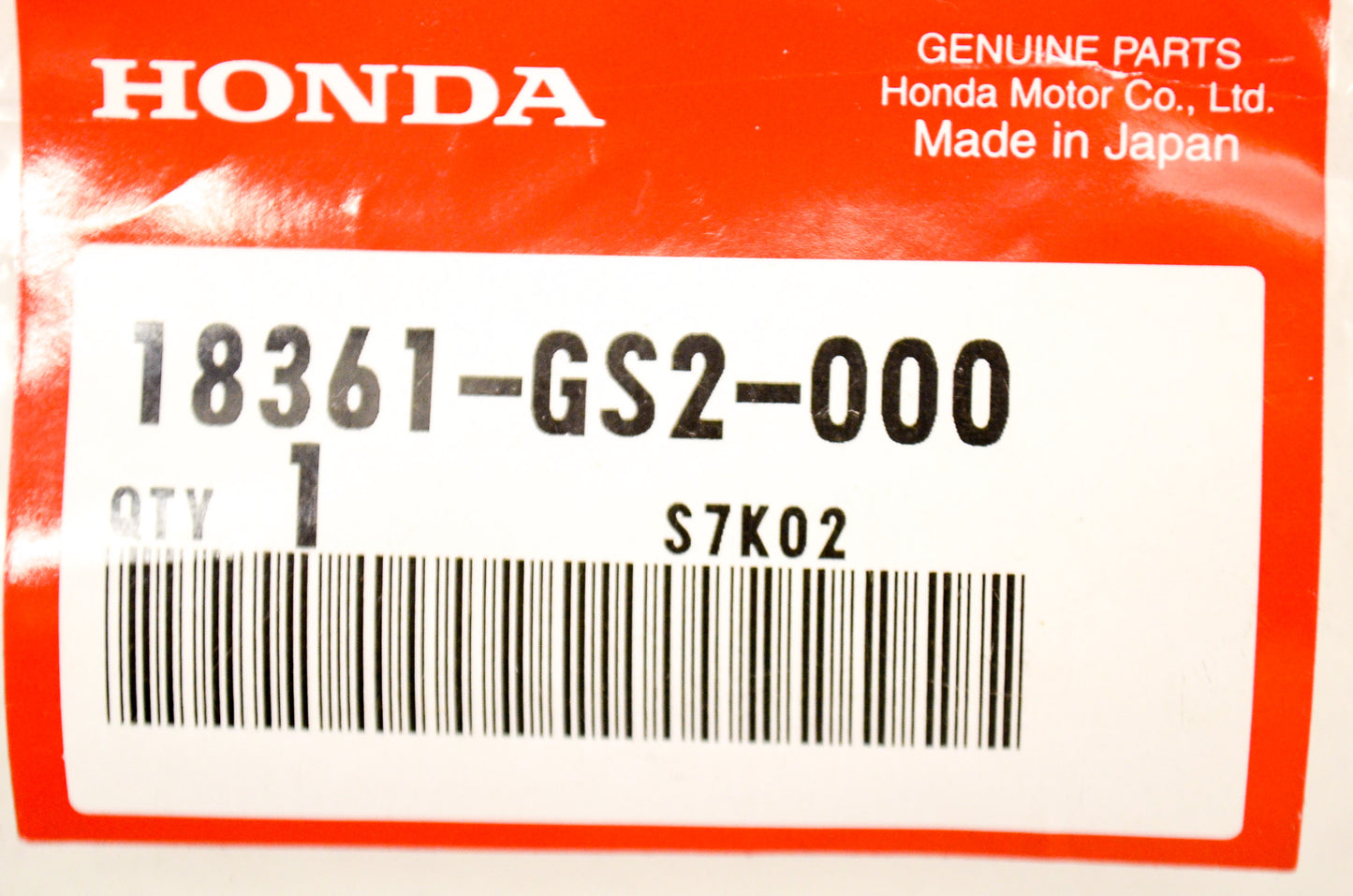 OEM Honda 18361-GS2-000 Muffler Seal NOS