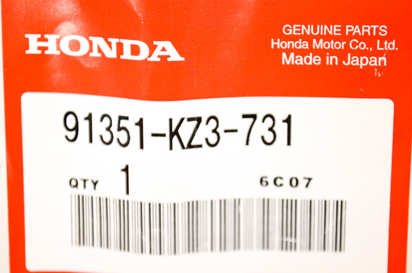 OEM Honda 91351-KZ3-731 Rear Dust Seal NOS