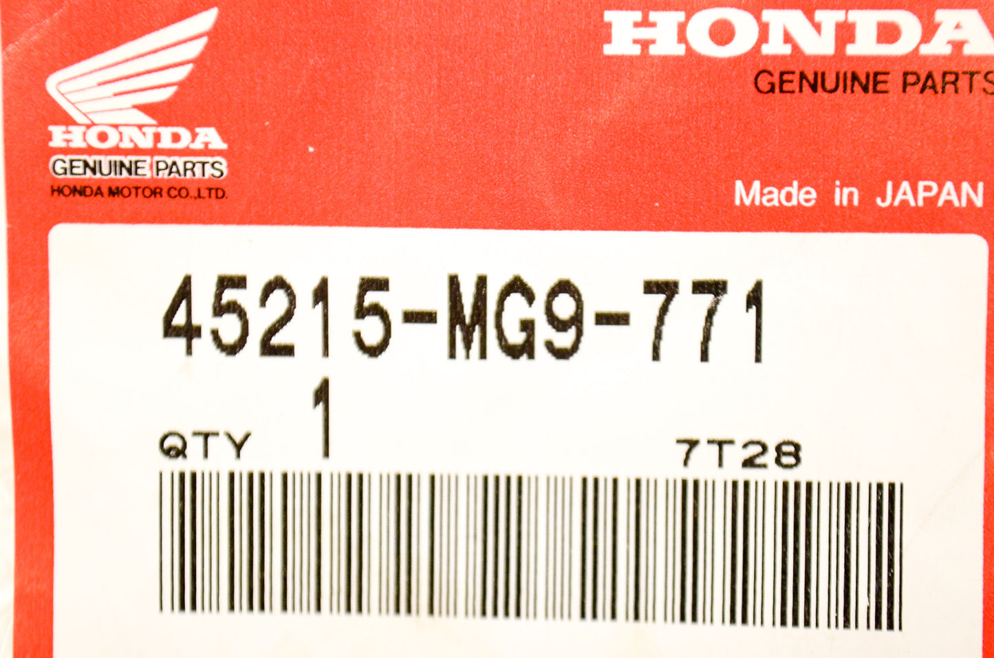 OEM Honda 45215-MG9-771 Hanger Pin NOS