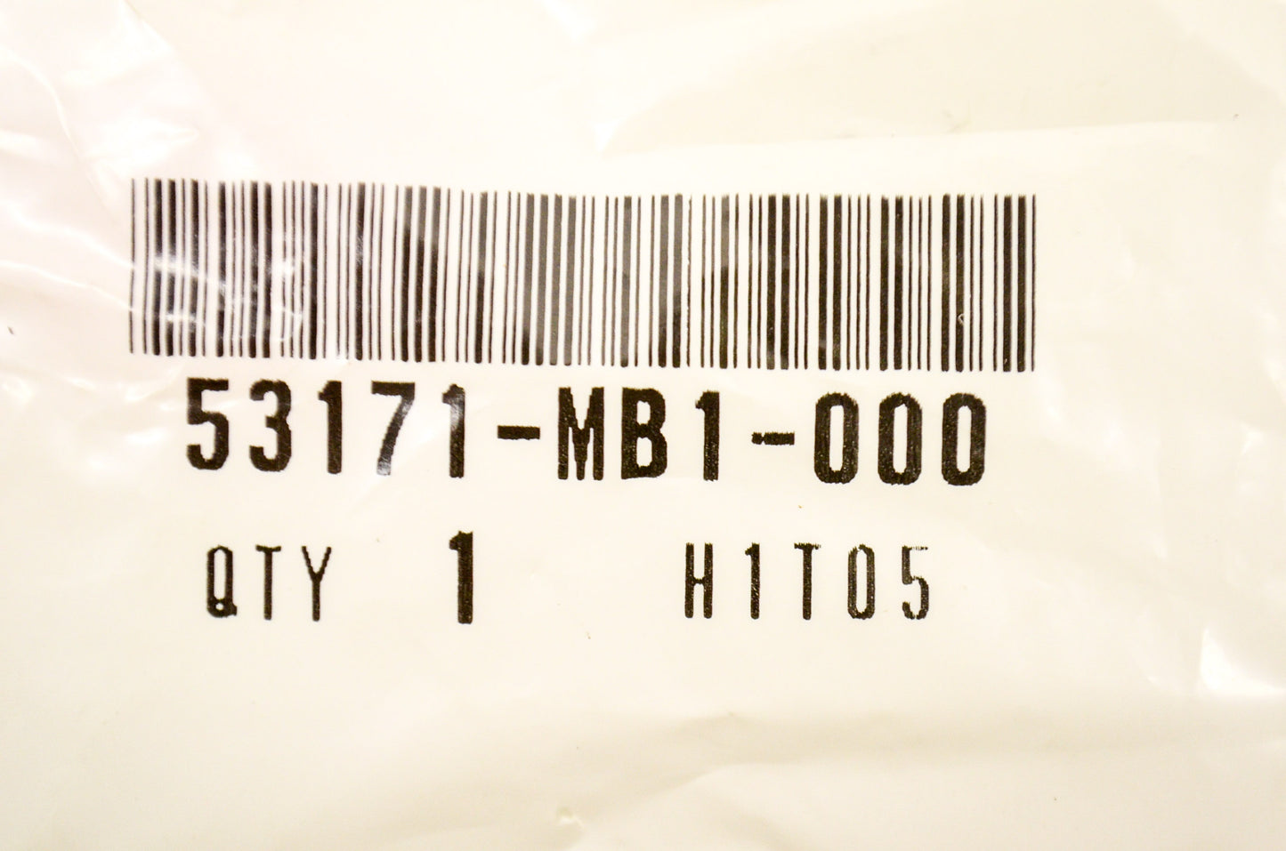 OEM Honda 53171-MB1-000 Grip Rubber Cap NOS