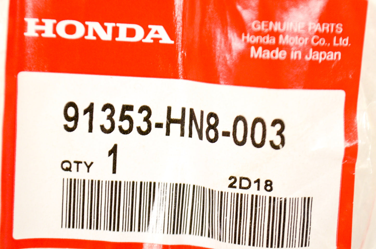 OEM Honda 91353-HN8-003 O-Ring (139.5X2) NOS
