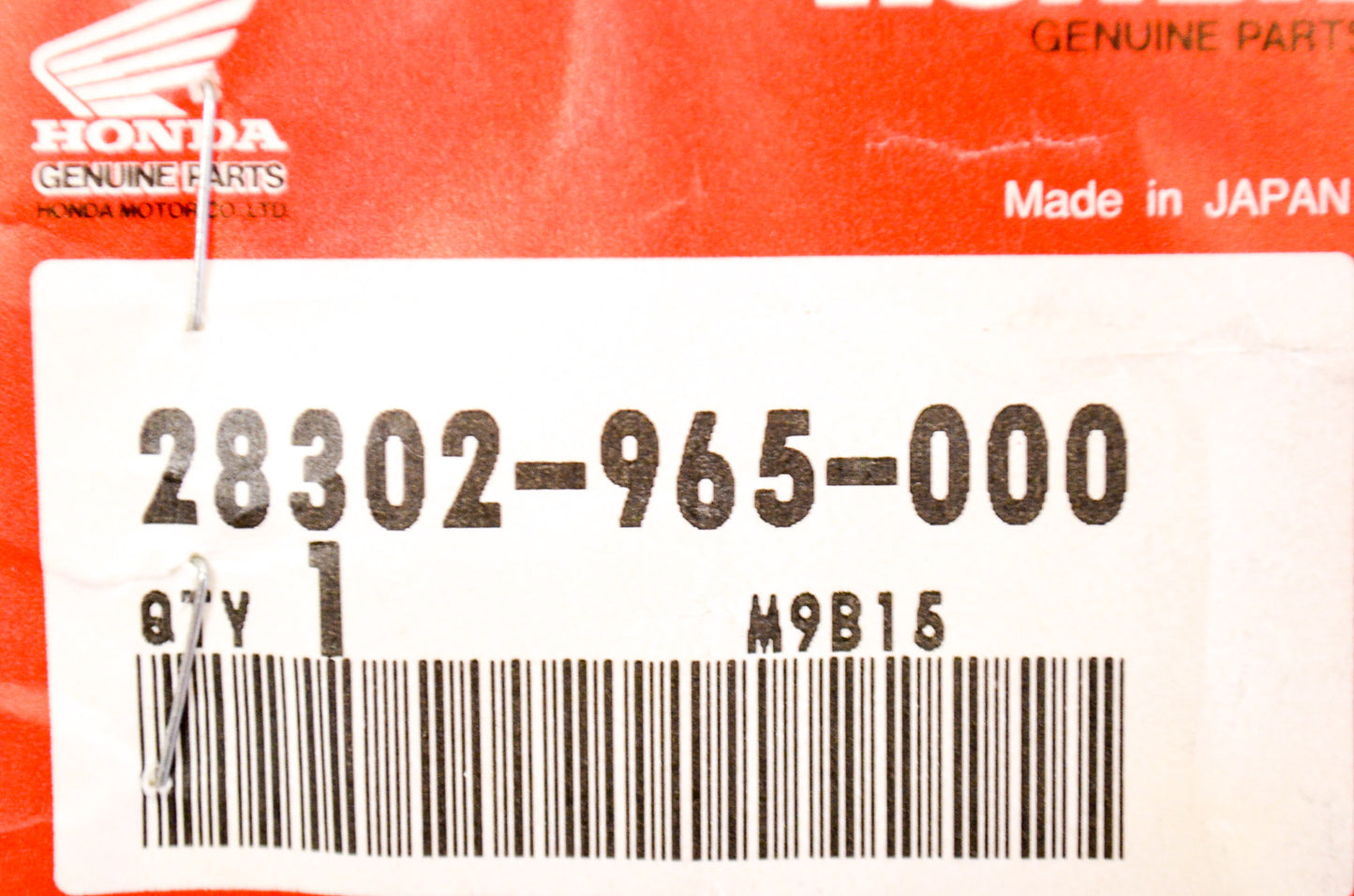 OEM Honda 28302-965-000 Kick Arm Plug NOS