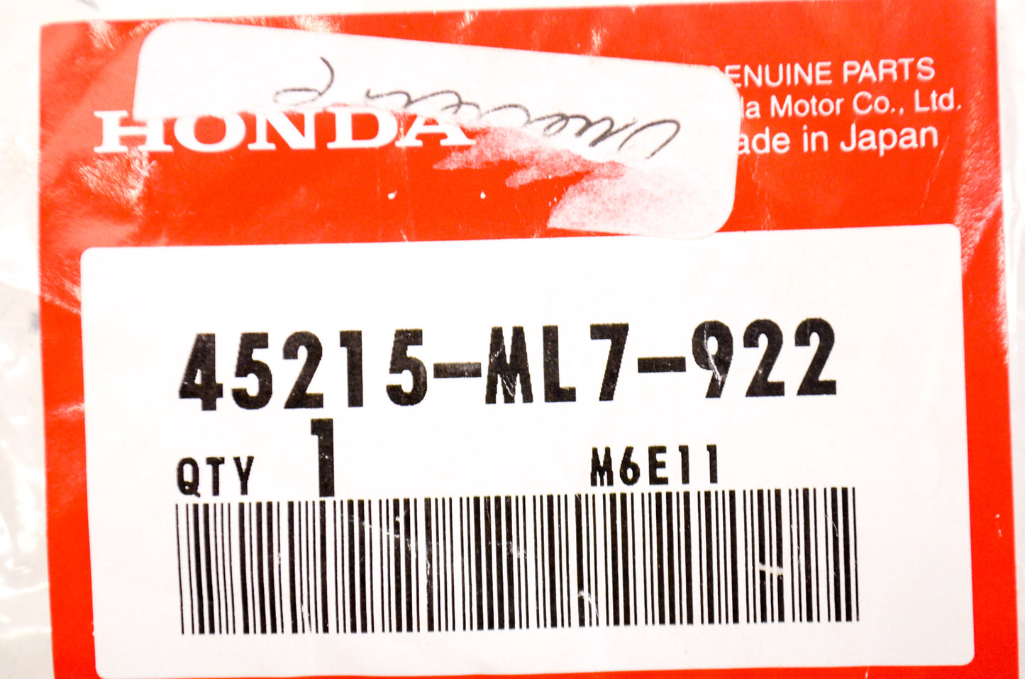 OEM Honda 45215-ML7-922 Hanger Pin NOS