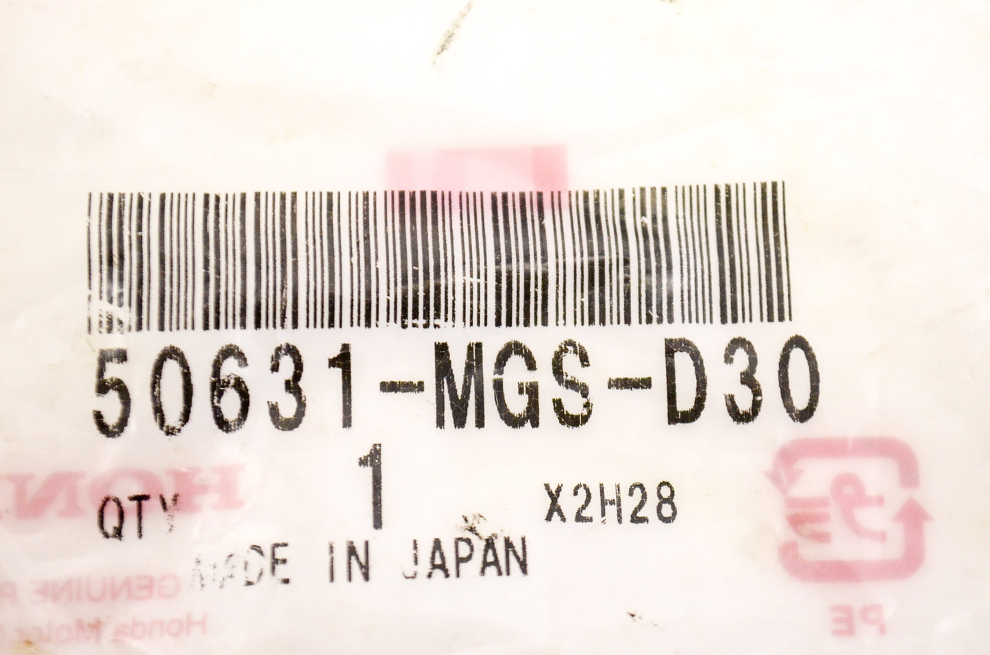 OEM Honda 50631-MGS-D30 Collar (6X6.5) NOS