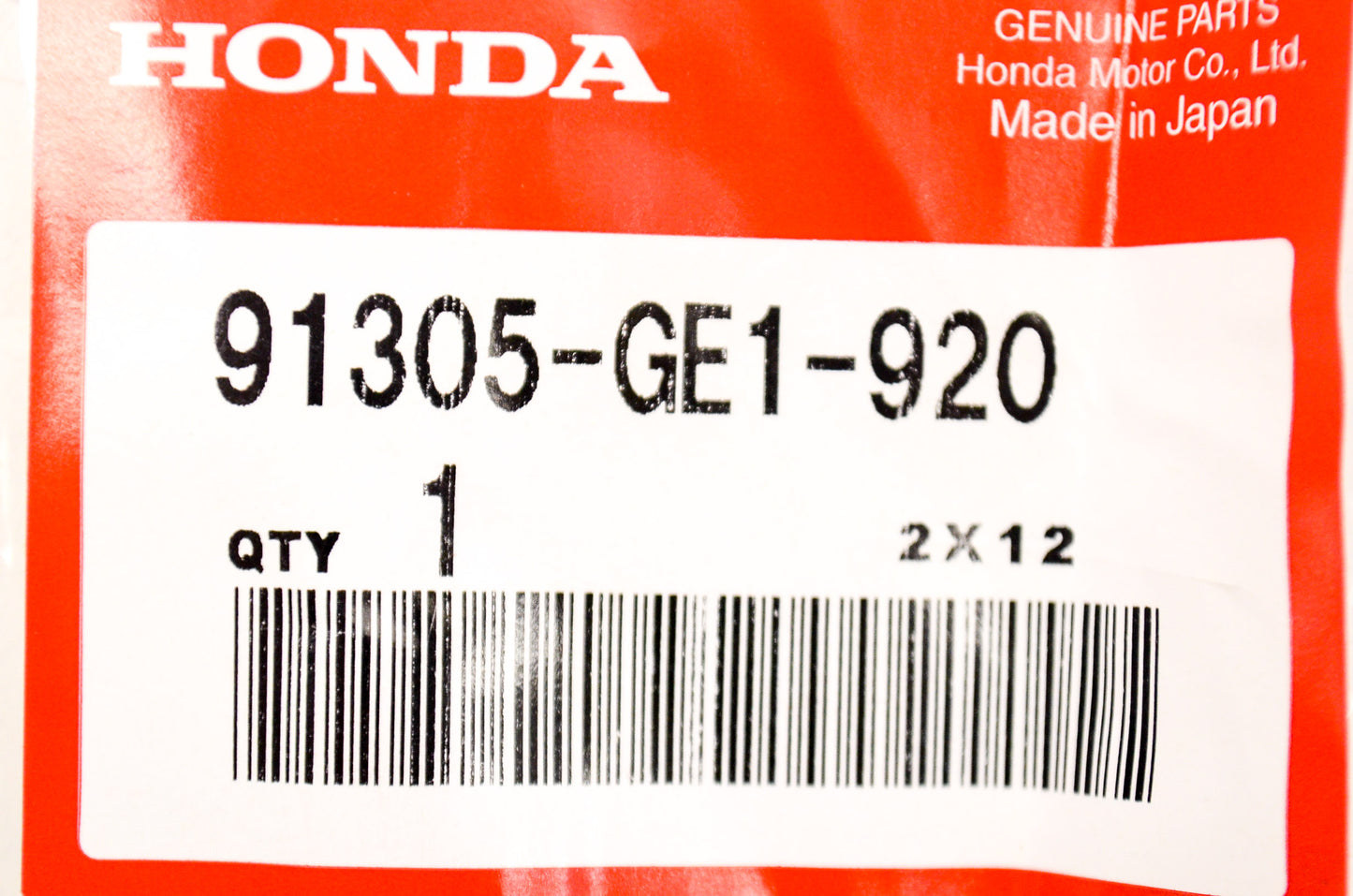 OEM Honda 91305-GE1-920 O-Ring (9X1.8) NOS
