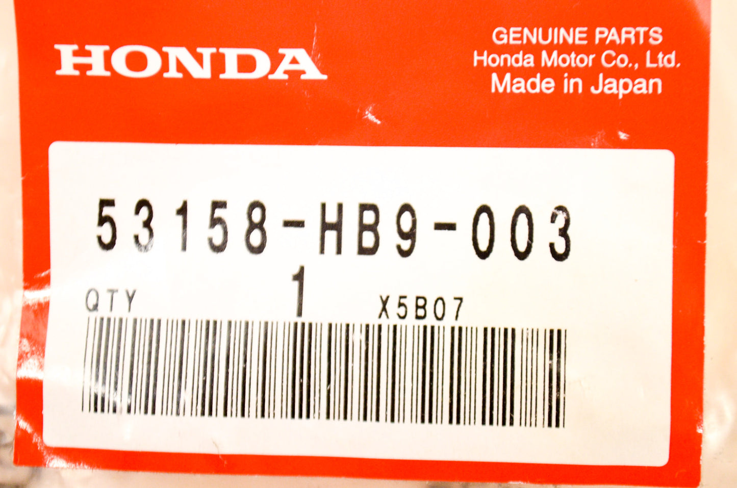 OEM Honda 53158-HB9-003 Tie Rod End NOS