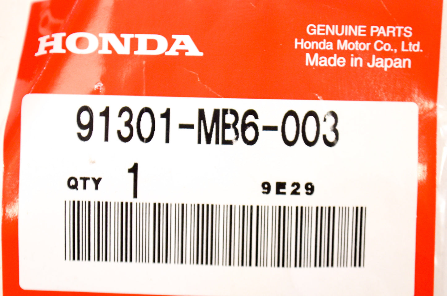 OEM Honda 91301-MB6-003 O-Ring (21.9X2.3) NOS