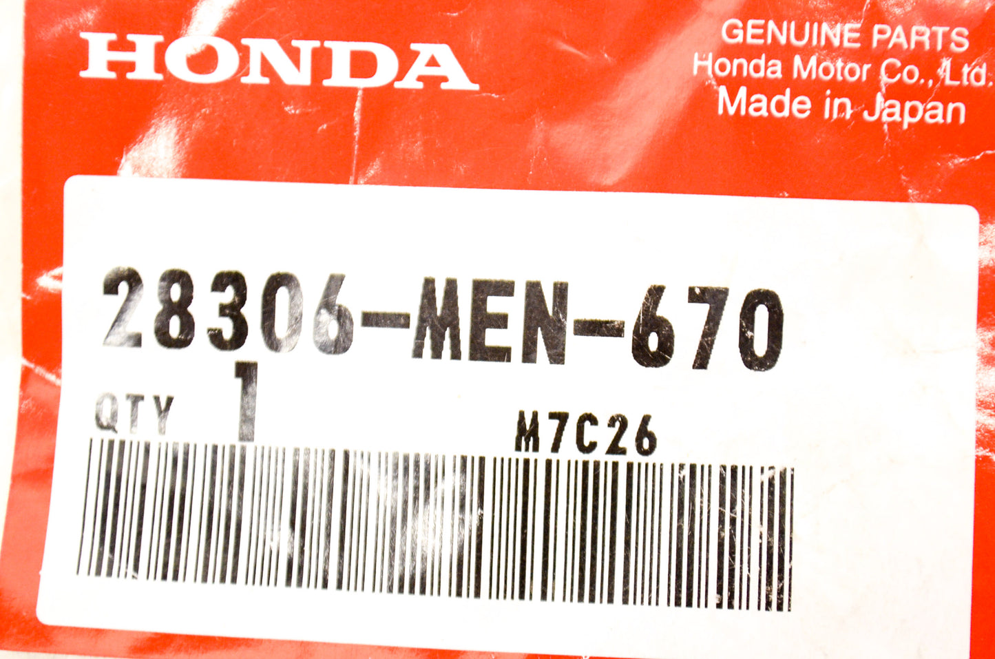 OEM Honda 28306-MEN-670 Kick Joint Bolt NOS
