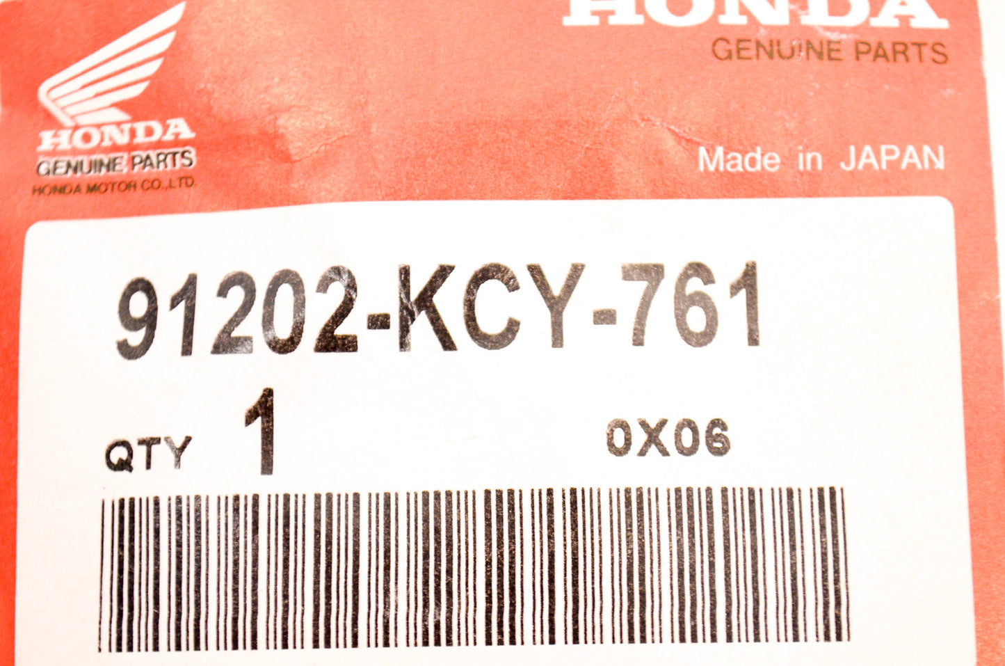 OEM Honda 91202-KCY-761 Oil Seal 20X30X7 NOS