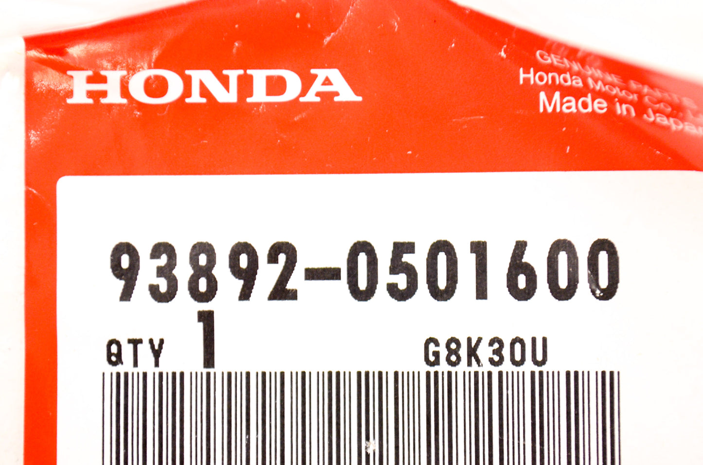 OEM Honda 93892-0501600 Screw w/ Washer NOS