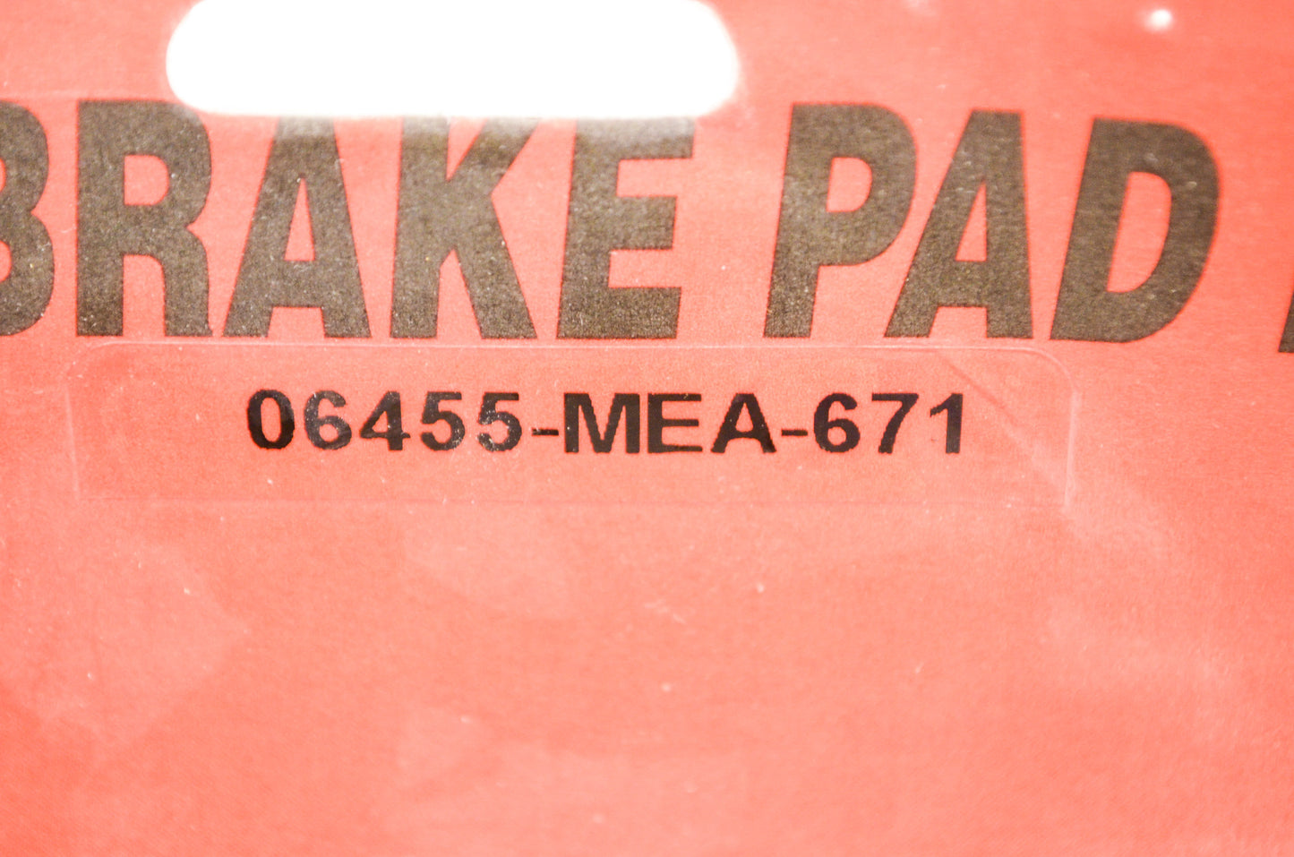 OEM Honda 06455-MEA-671 Front Pad Set NOS