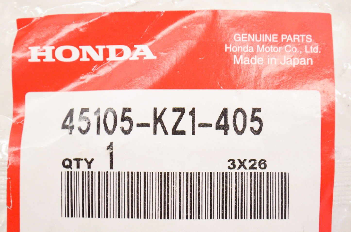 OEM Honda 45105-KZ1-405 Front Pad Set NOS