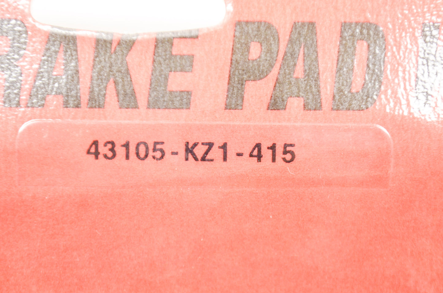 OEM Honda 43105-KZ1-415 Rear Brake Pad Set NOS