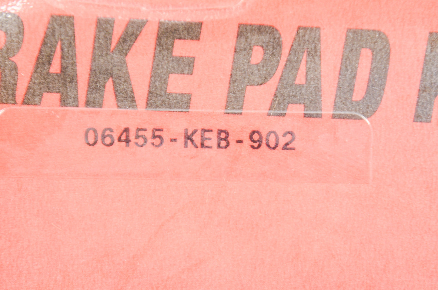 OEM Honda 06455-KEB-902 Brake Pad Set NOS