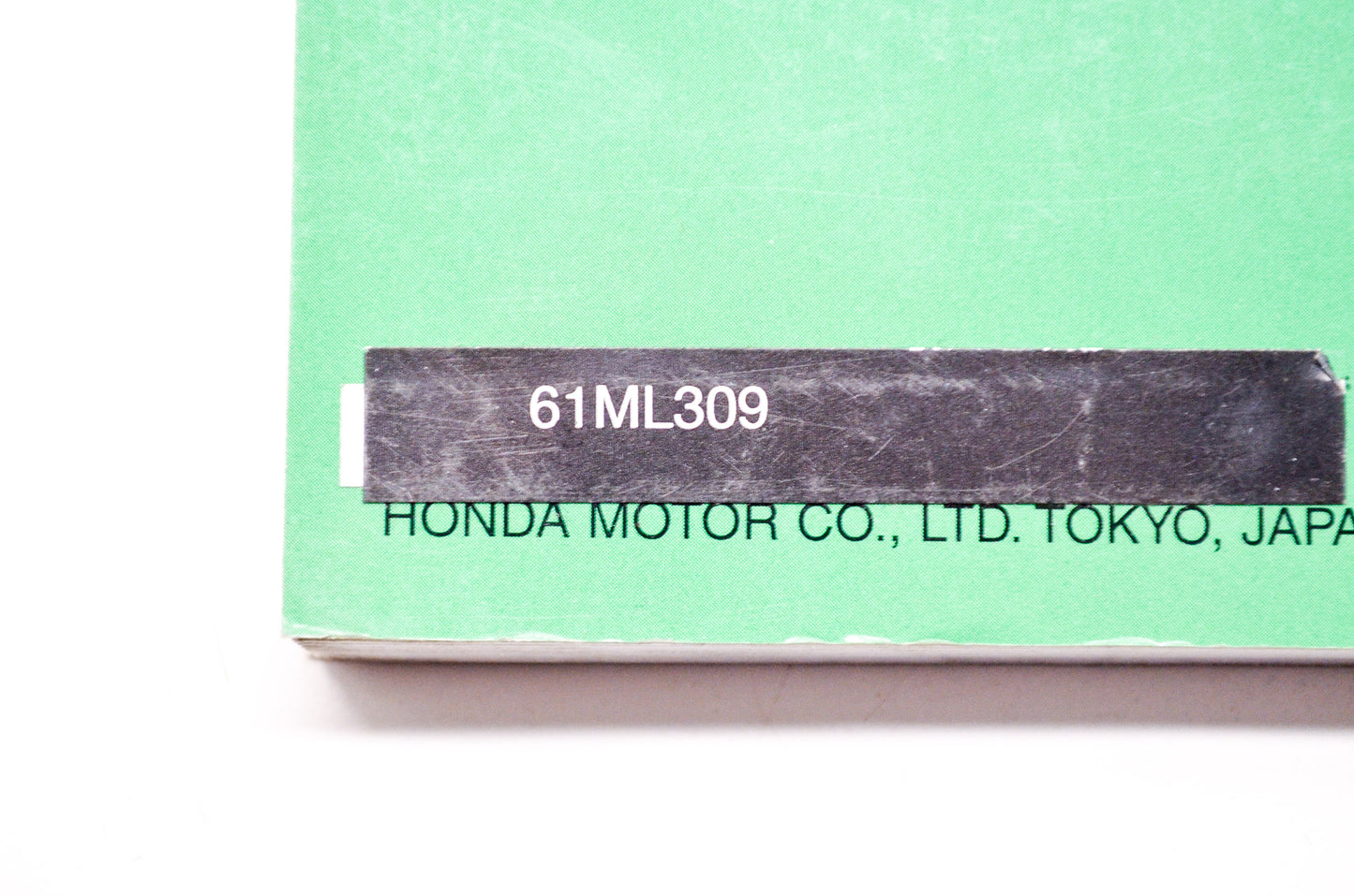 OEM Honda 61ML309 Service Manual CR500R 95-01