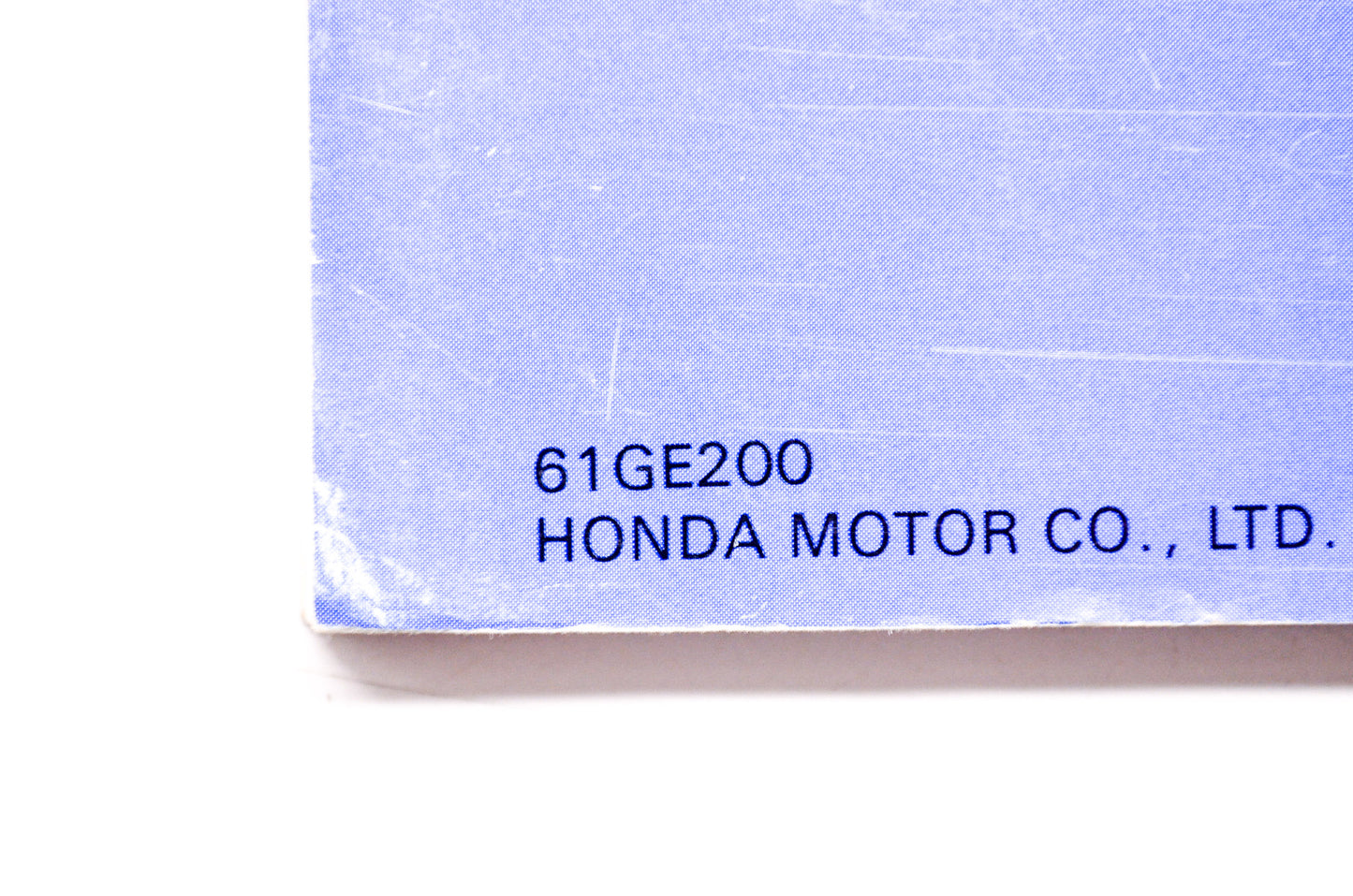 OEM Honda 61GE200 Service Manual NS50F'90