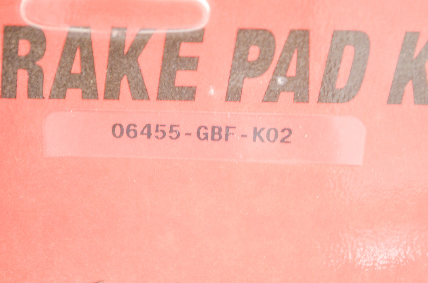 OEM Honda 06455-GBF-K02 Front Pad Set NOS