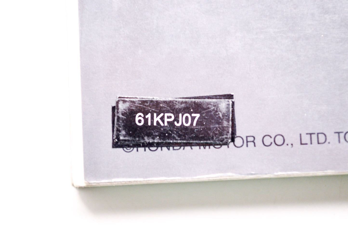 OEM Honda 61KPJ07 Service Manual CB250 01-08