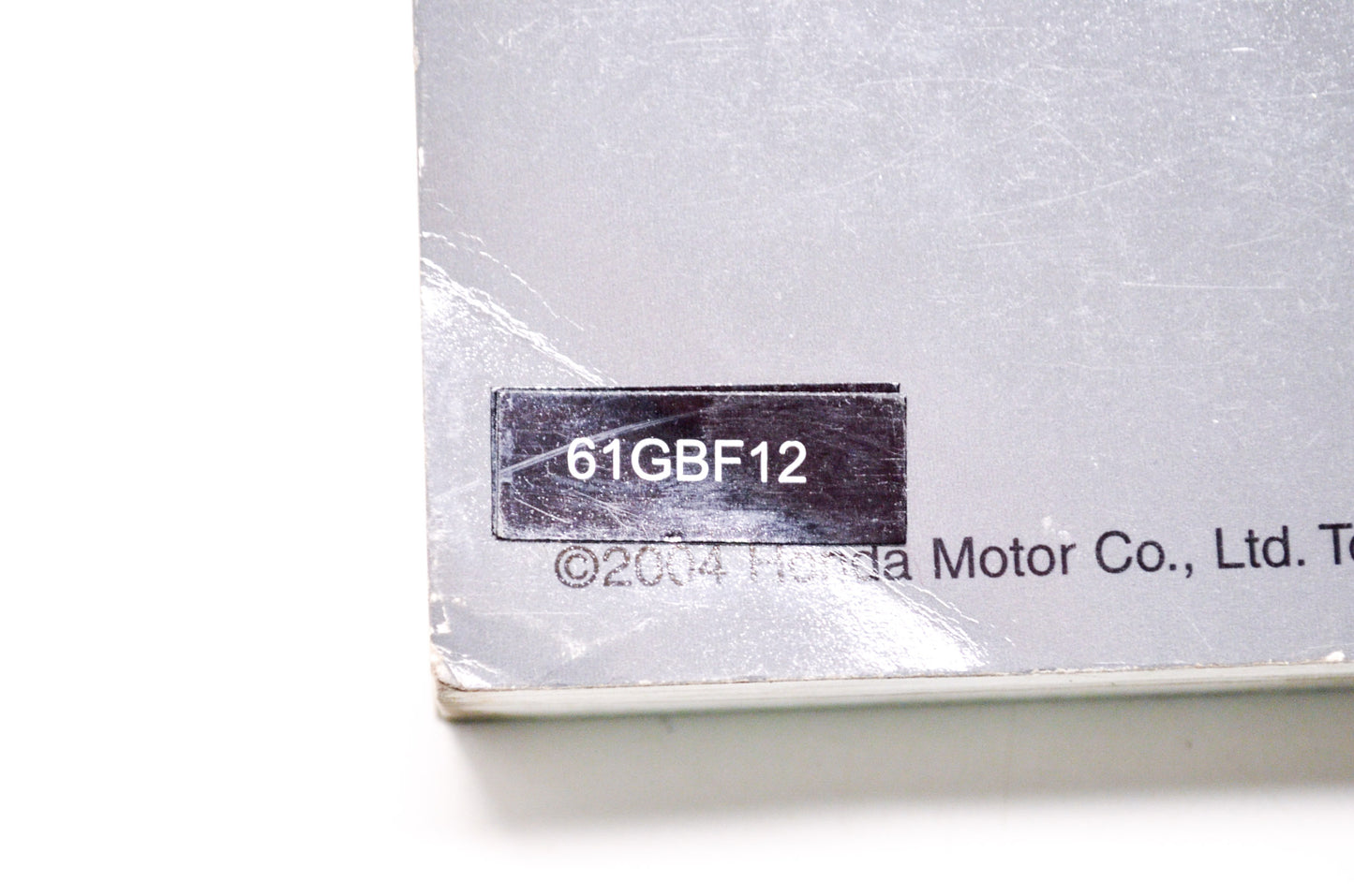 OEM Honda 61GBF12 CR80/85 95-07 Service Manual