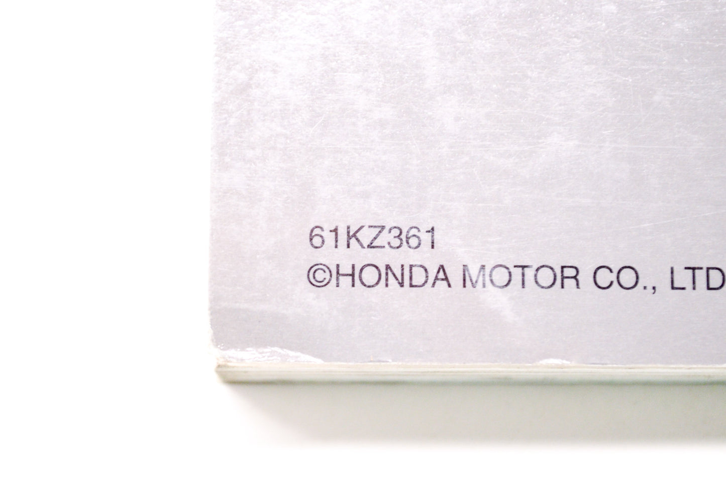 Honda Service Shop Manual 2000-2001 CR250R