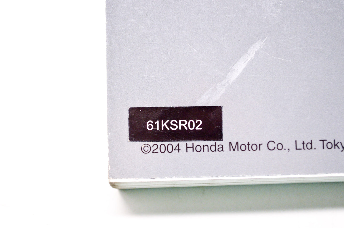 OEM Honda 61KSR02 Service Shop Manual 2004-2007 CR125R