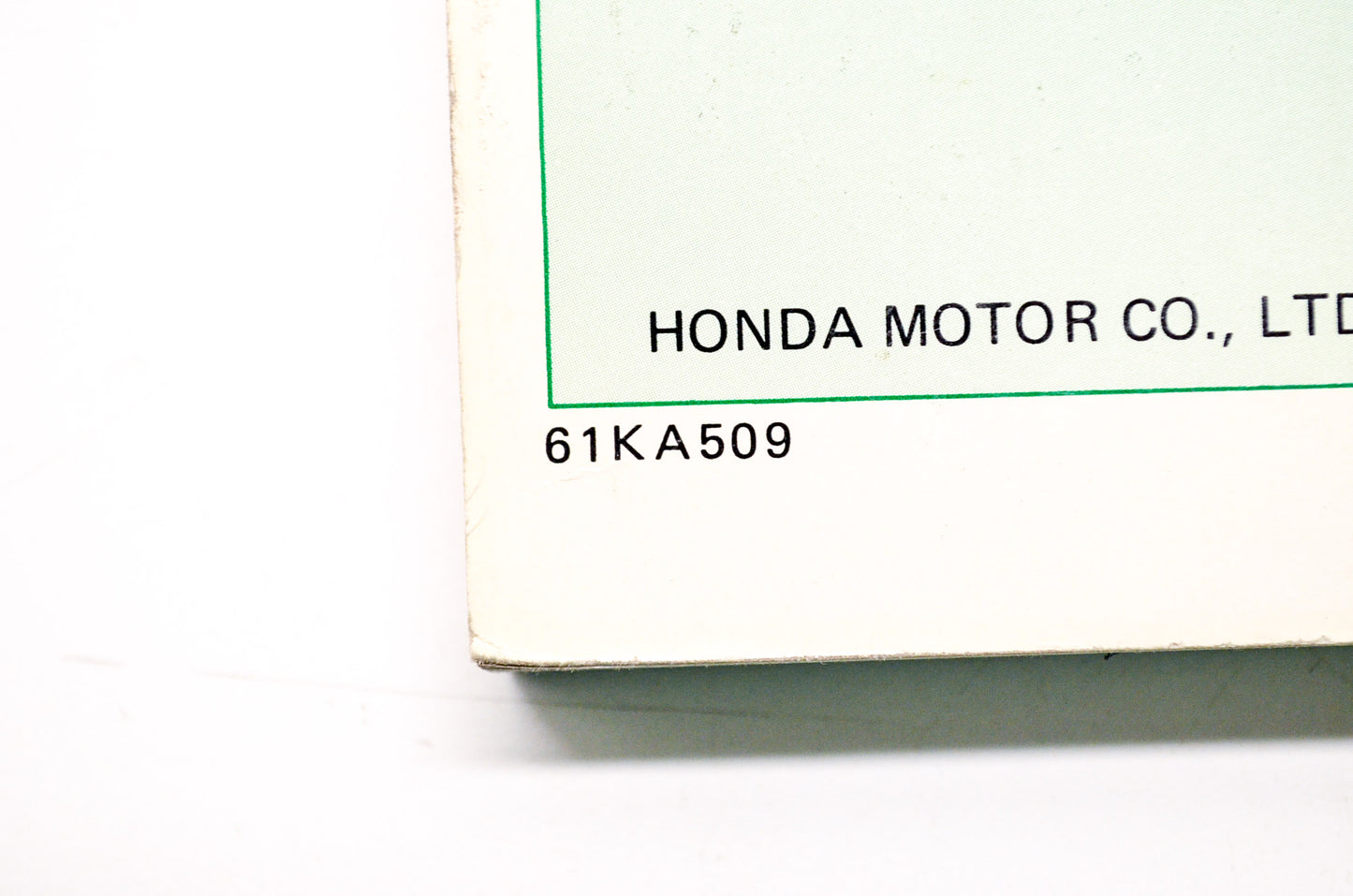 Honda Service Shop Manual 85-91 CR500R