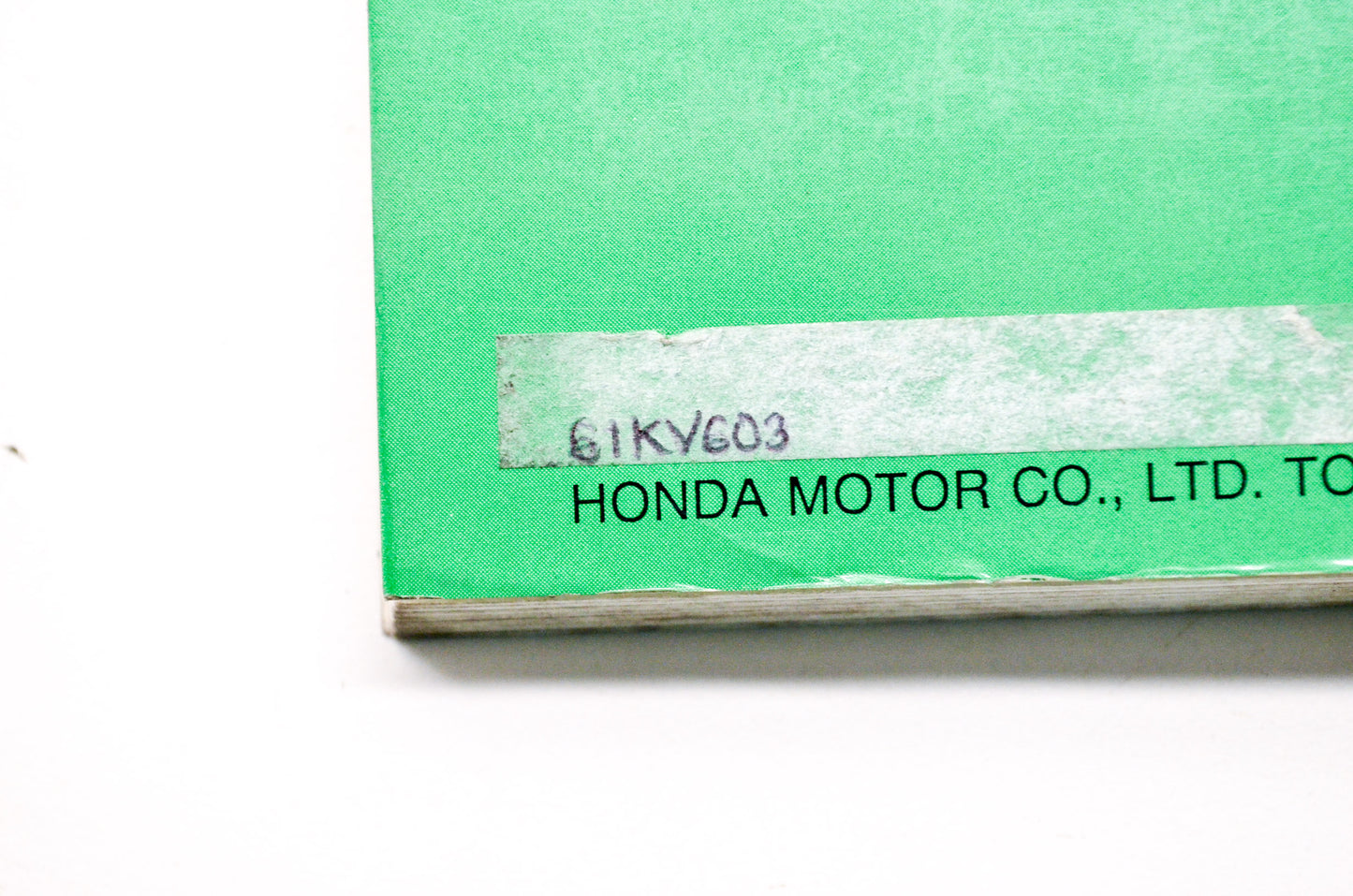 OEM Honda 61KV603 XR250L'95 Service Manual