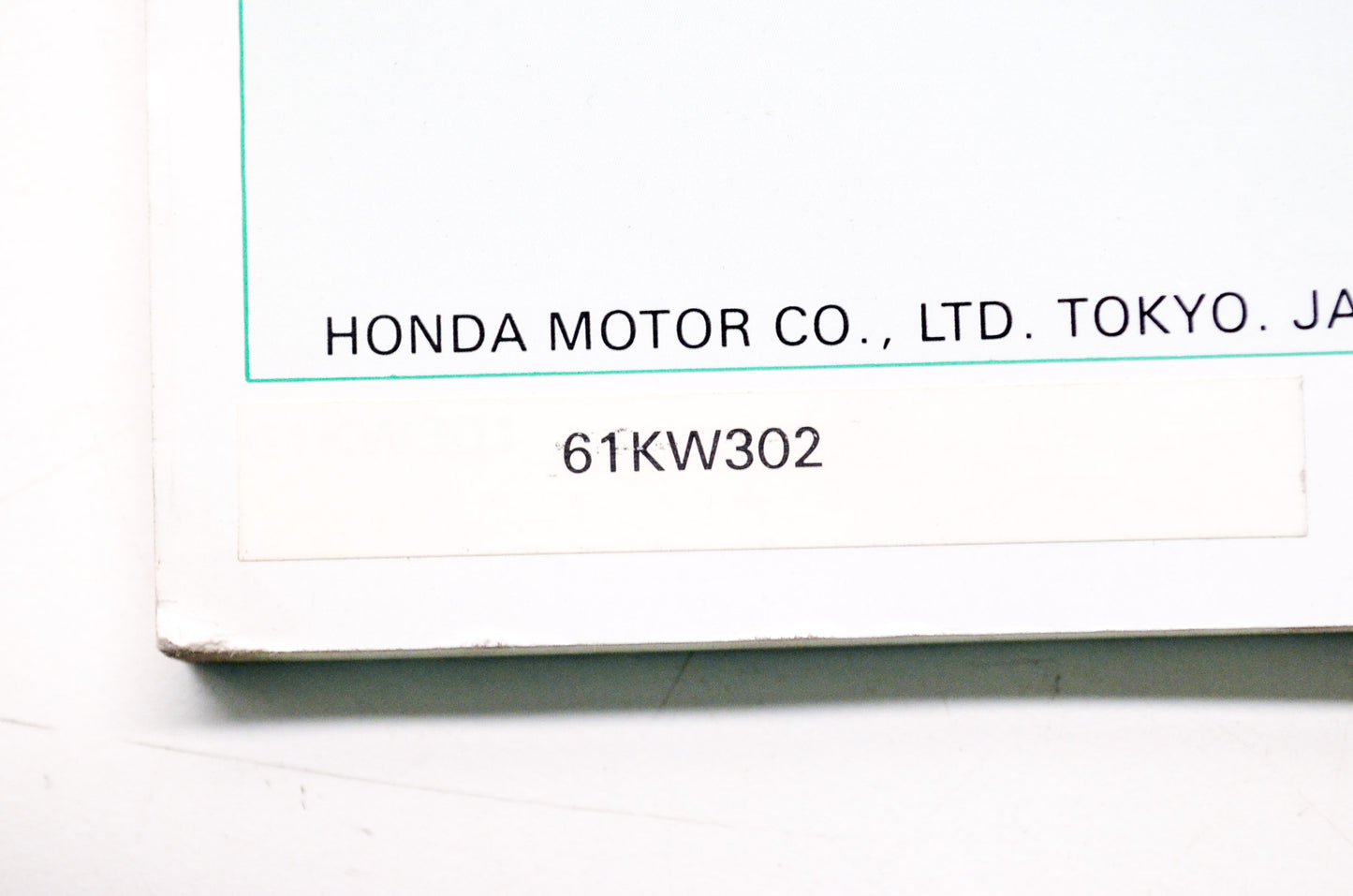 OEM Honda 61KW302 NX250 (E) Service Manual