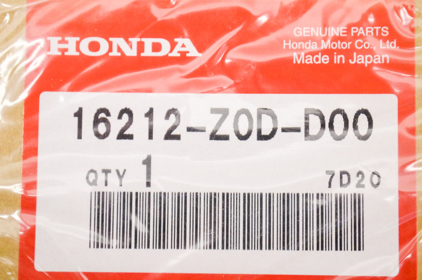 OEM Honda 16212-Z0D-D00 Insulator Packing NOS