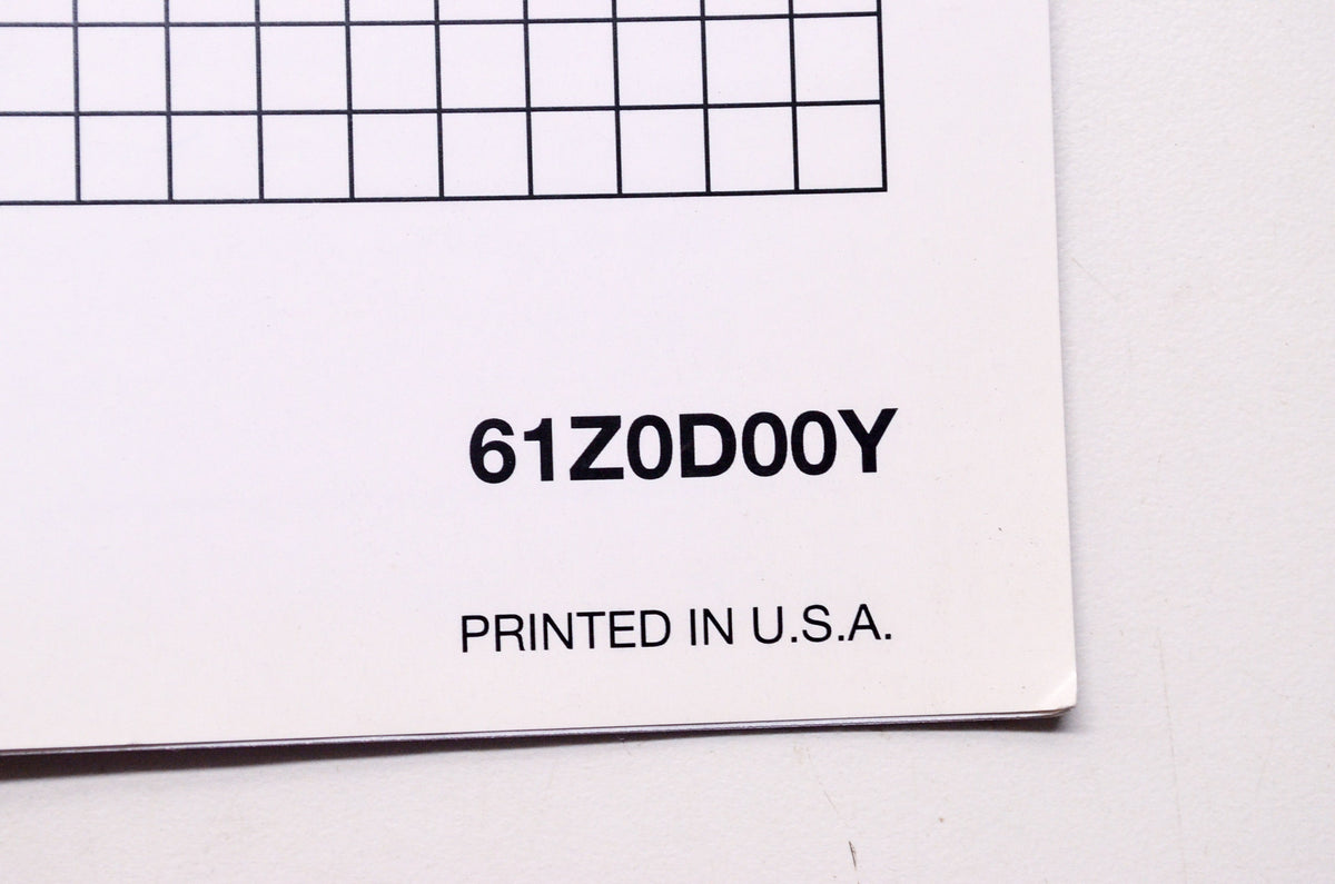OEM Honda 61Z0D00Y Power Equipment Shop Service Repair Manual Engine Rammer GX10