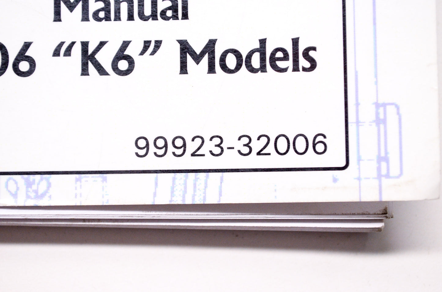 OEM Suzuki 99923-32006 Motorcycle & ATV Ready Reference Manual 2006 'K6' Models