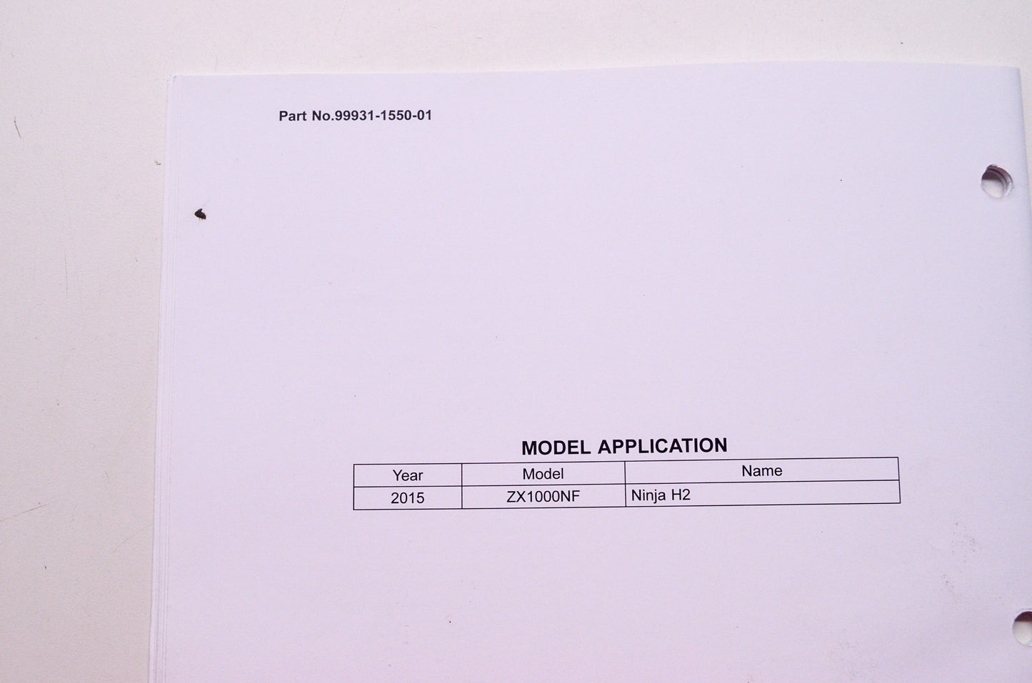 Kawasaki Ninja H2 Motorcycle Assembly & Preparation Manual
