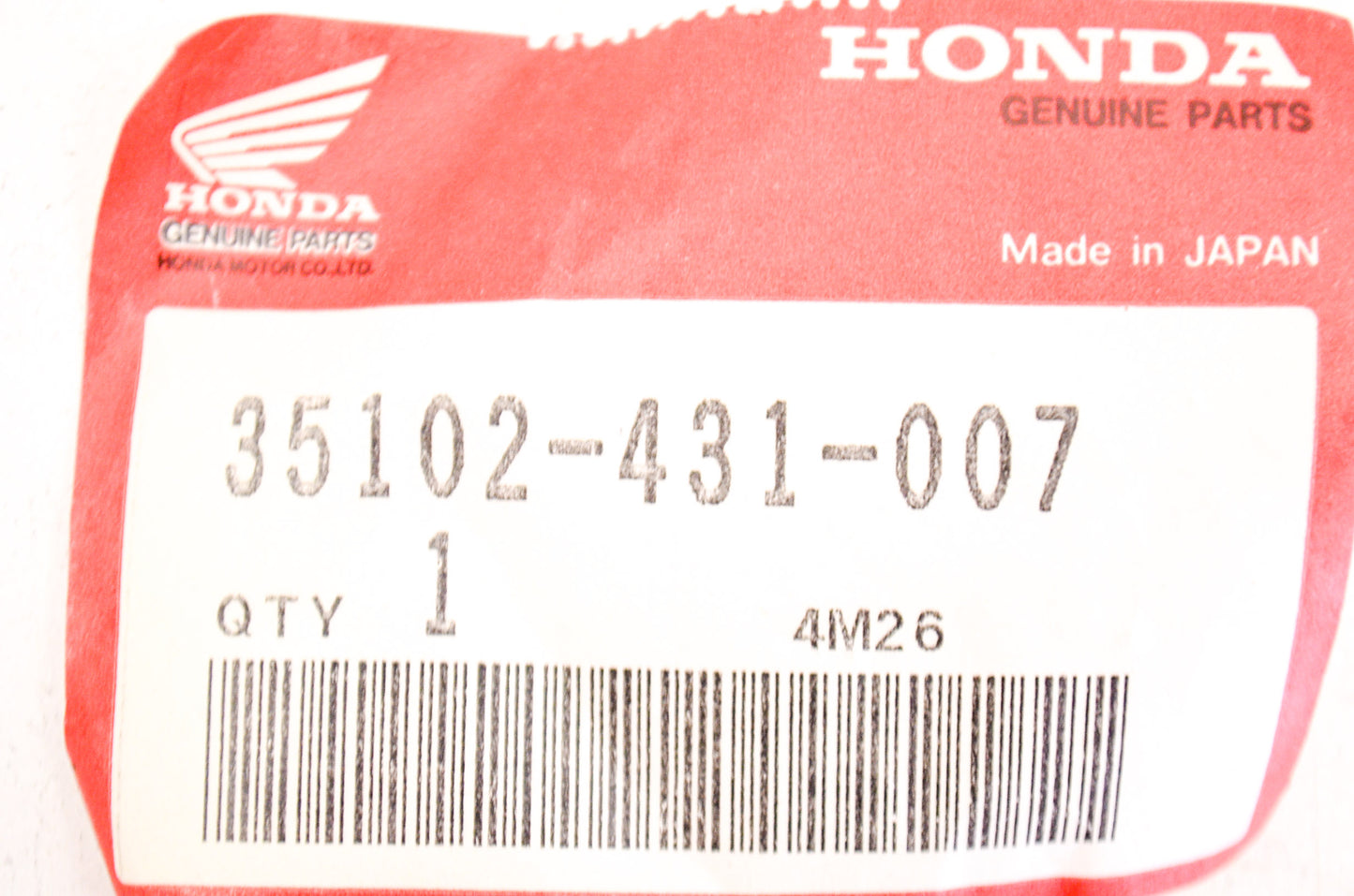 OEM Honda 35102-431-007 Switch Cover NOS