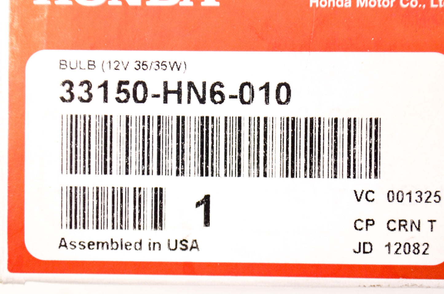 OEM Honda 33150-HN6-010 Bulb (12V 35/35W) NOS