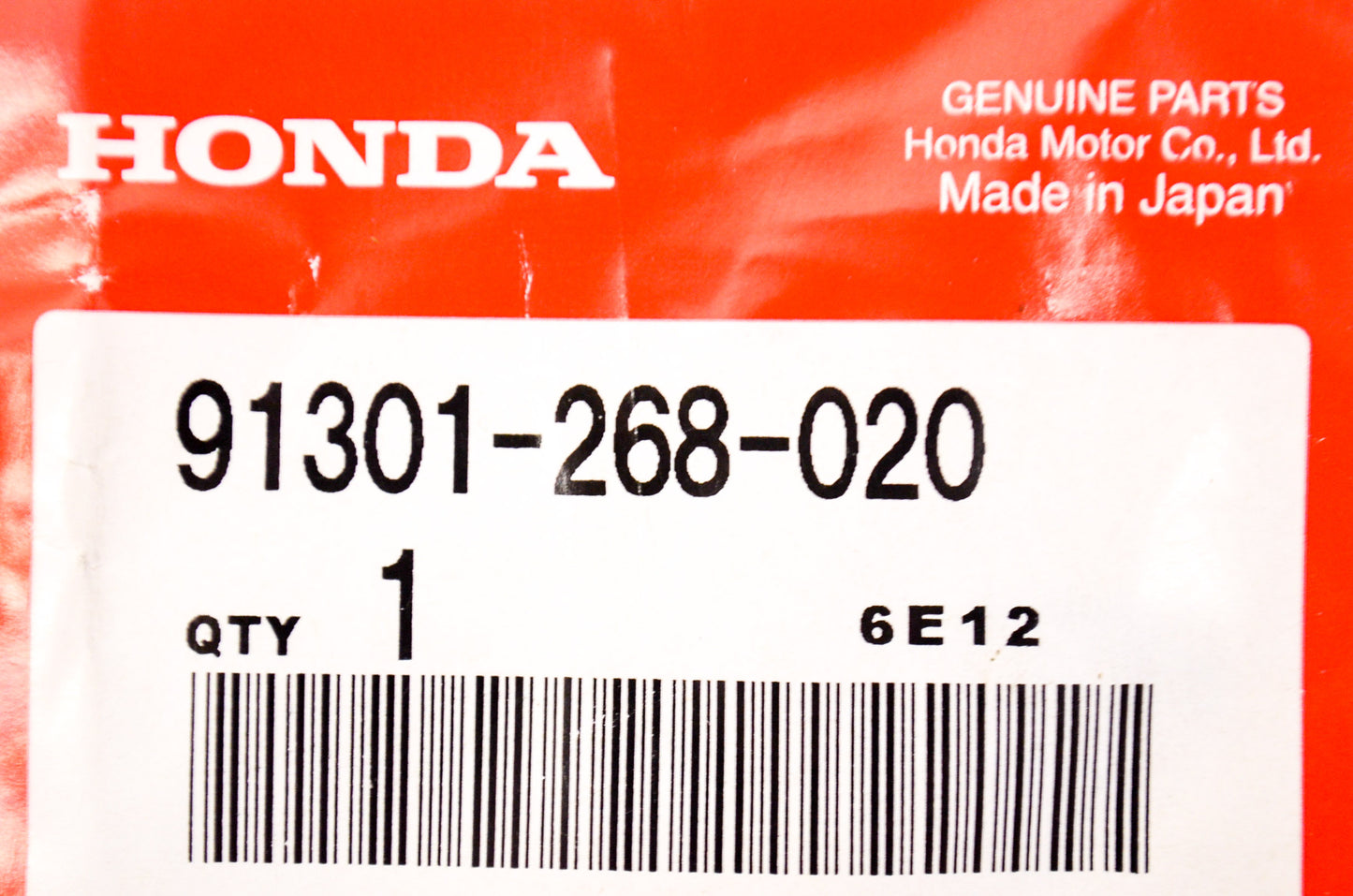 OEM Honda 91301-268-020 O-Ring (13.6X2.4) NOS