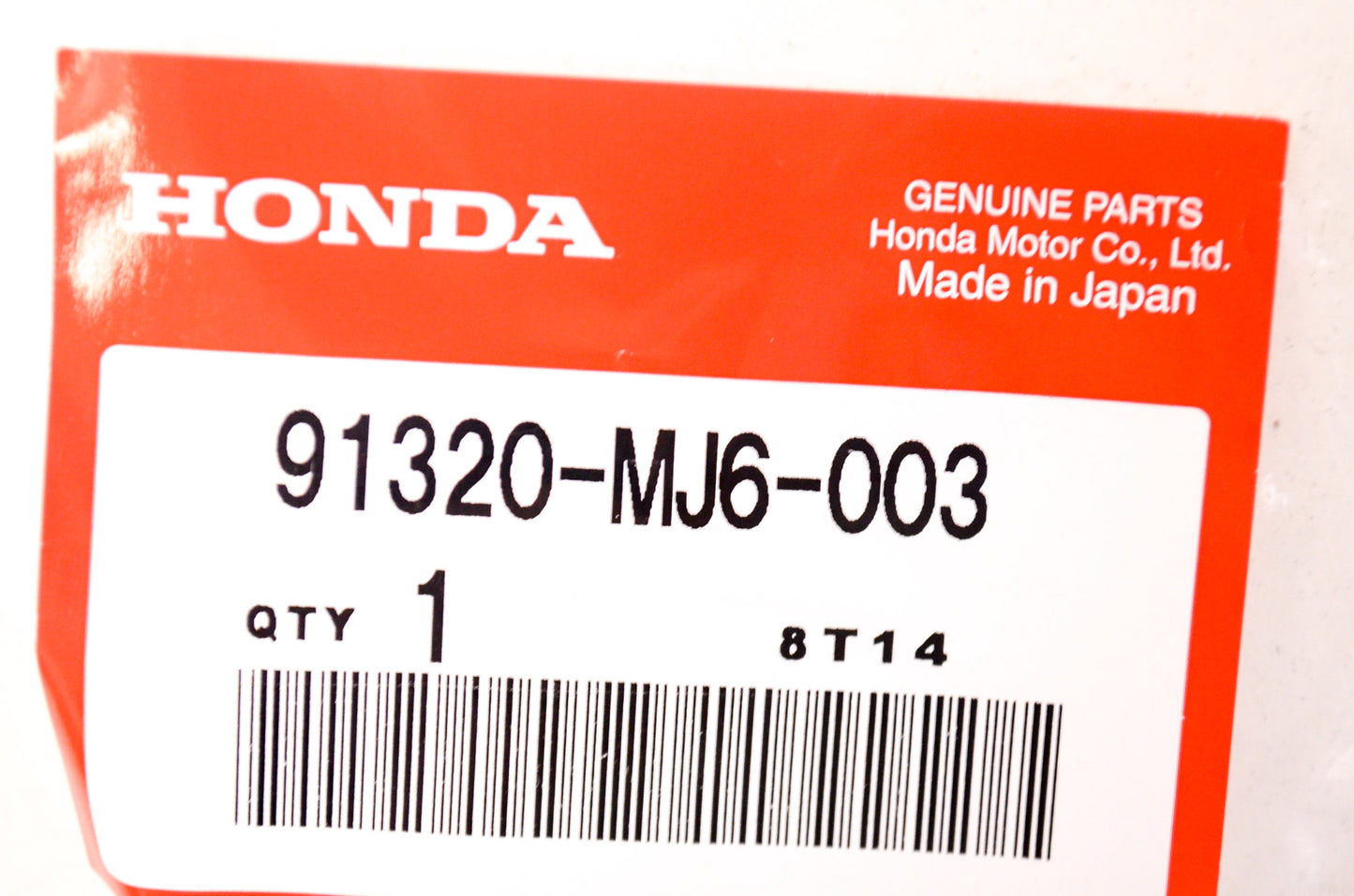 OEM Honda 91320-MJ6-003 O-Ring (11.8X2.4) NOS