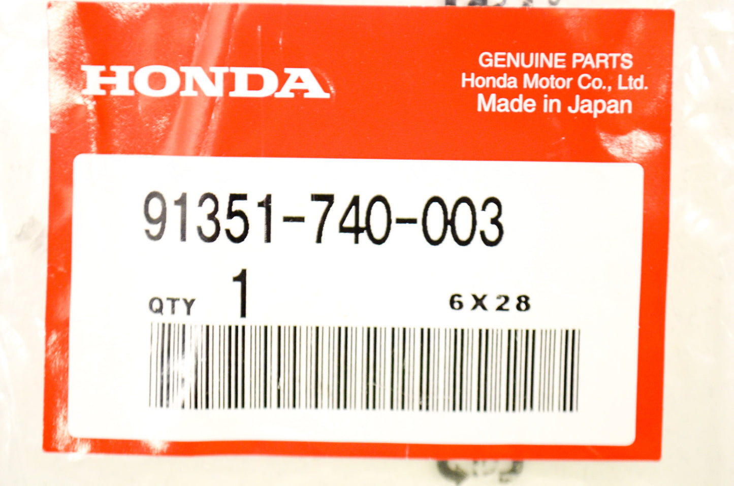 OEM Honda 91351-740-003 O-Ring (41.7X3.5) NOS