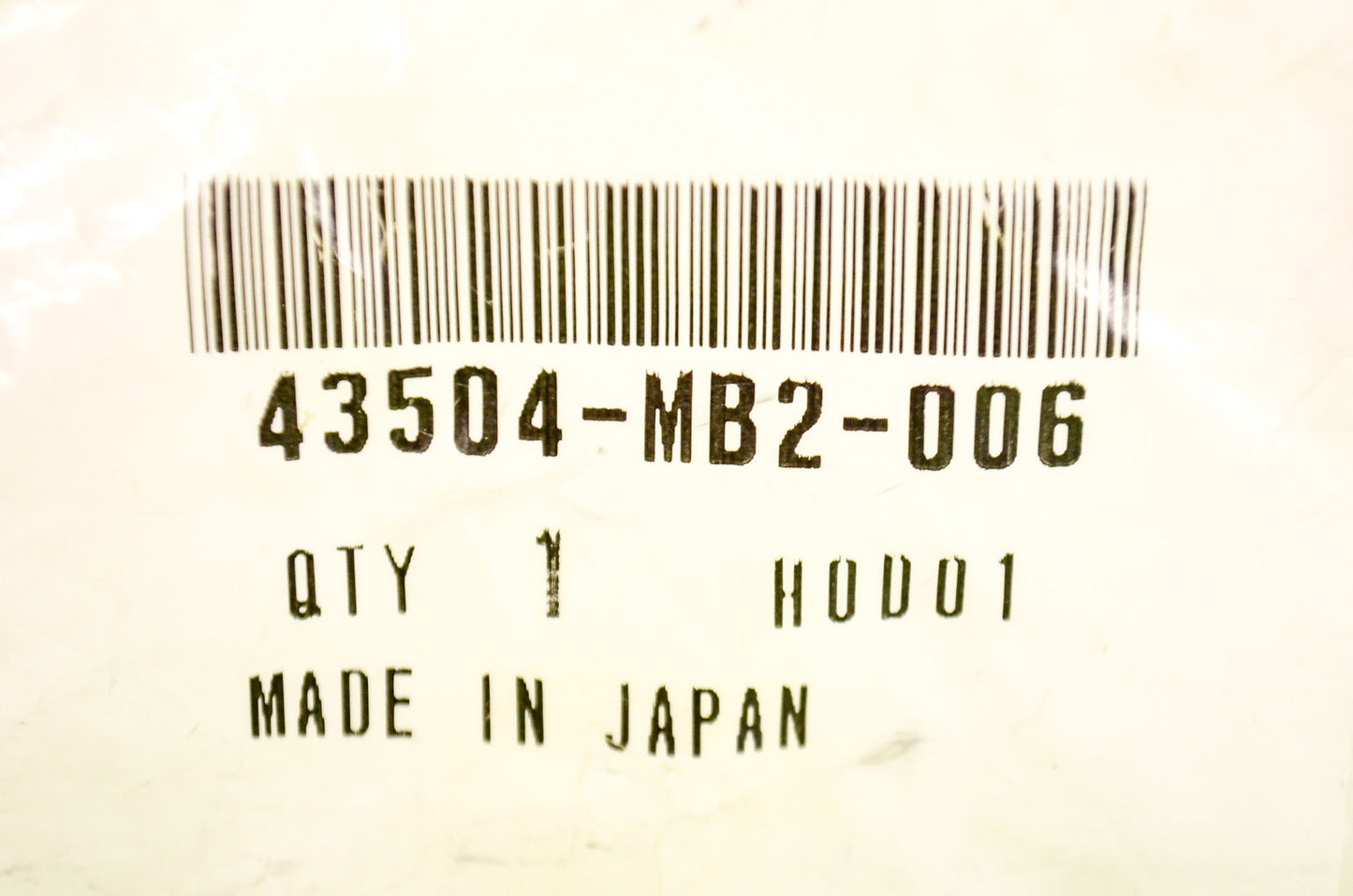 OEM Honda 43504-MB2-006 Boot NOS