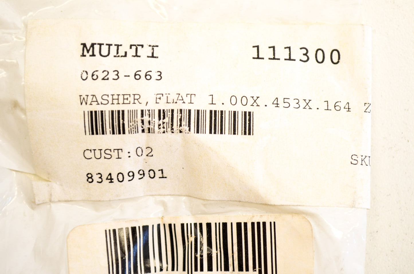 OEM Arctic Cat 0623-663 Flat Washer 1.00X.453X.164 Qty 5 NOS