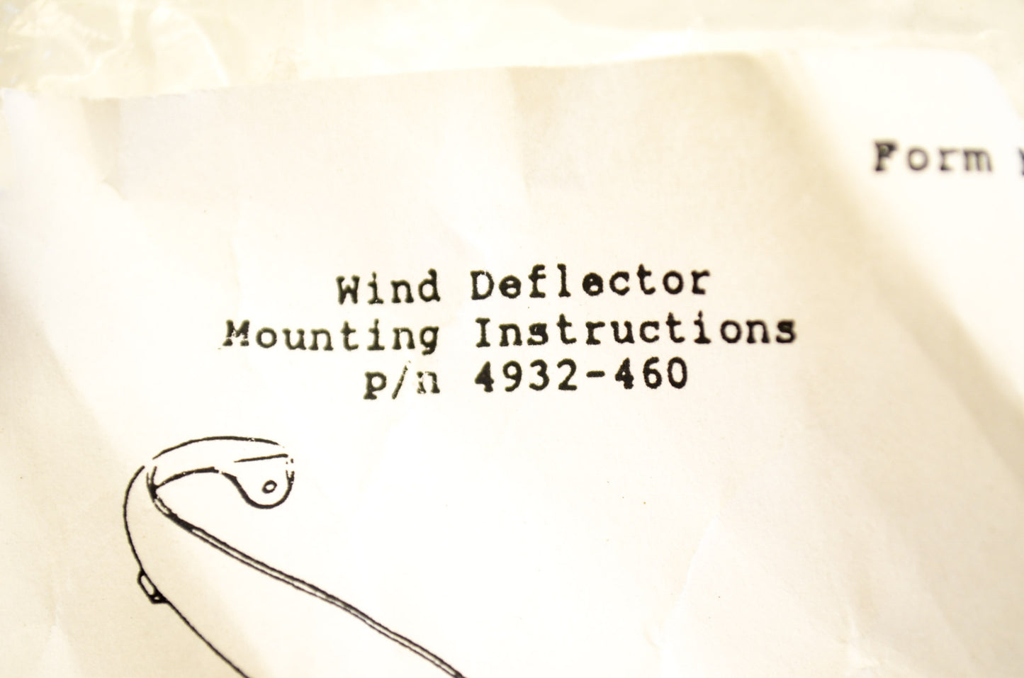 OEM Arctic Cat 4932-460 Wind Deflector NOS