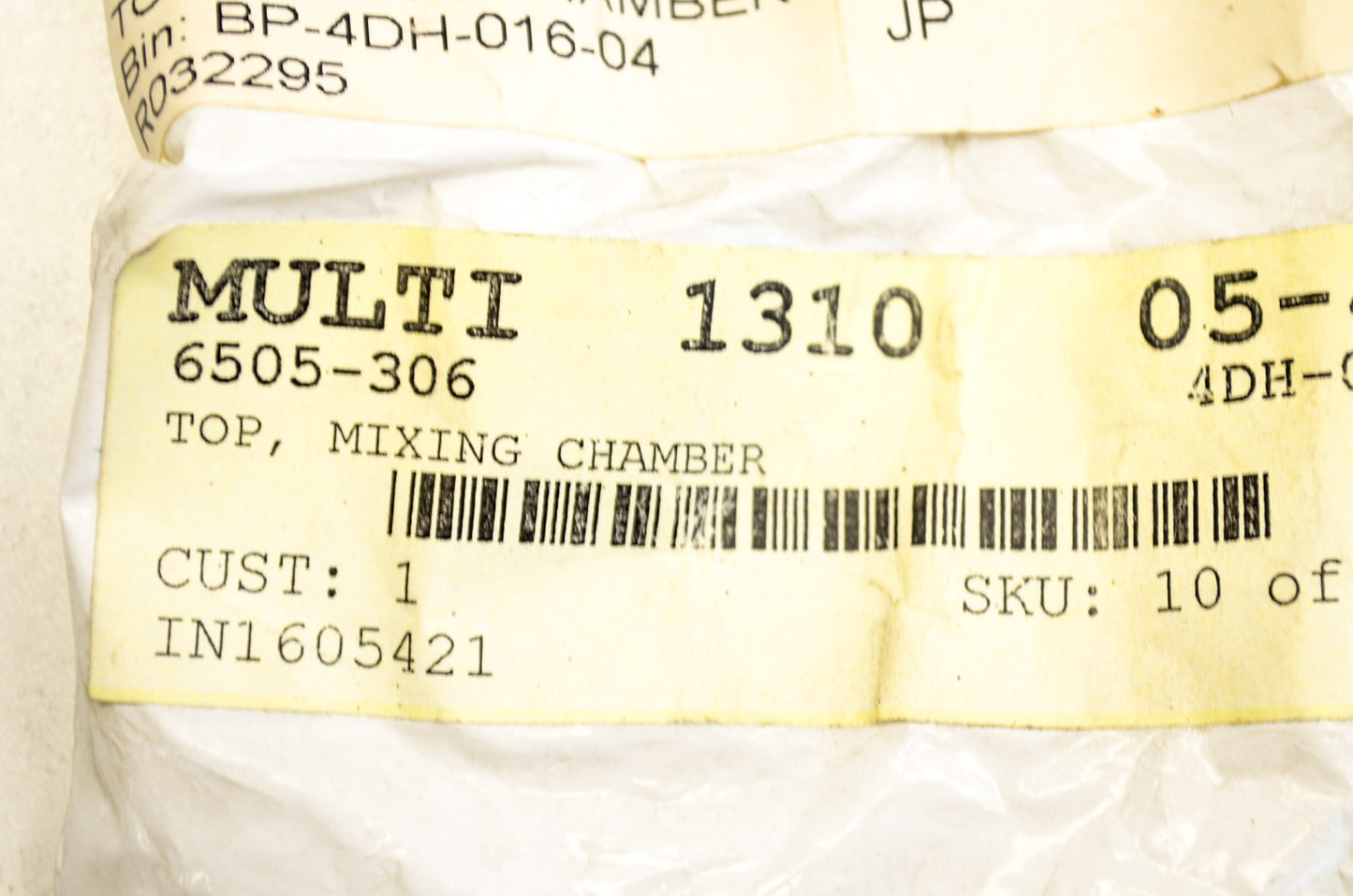 OEM Arctic Cat 6505-306 Mixing Chamber Top NOS
