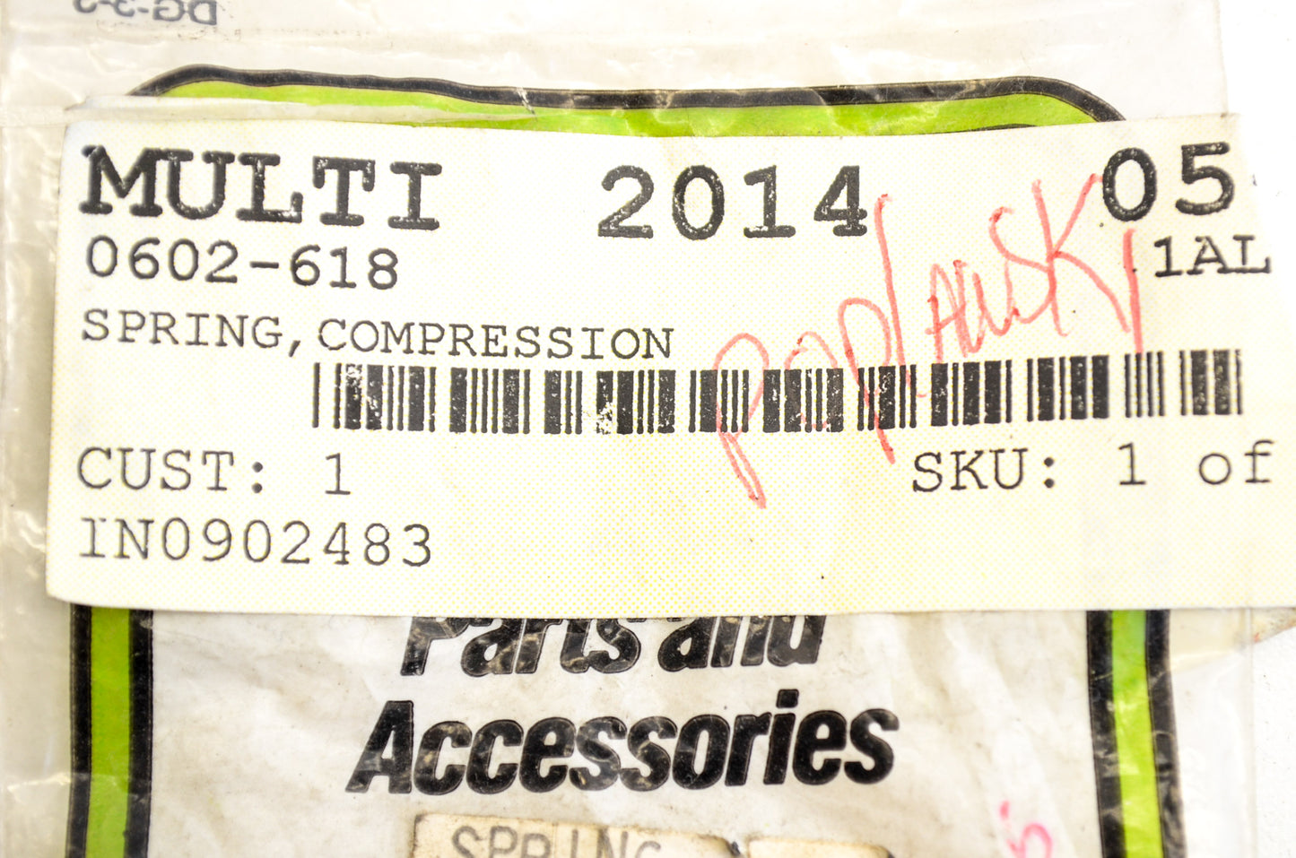 OEM Arctic Cat 0602-618 Compression Spring NOS