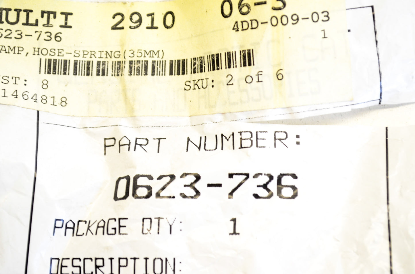 New OEM Arctic Cat Hose Clamp Spring 35mm NOS