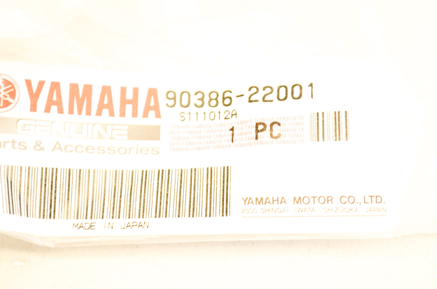 OEM Yamaha 90386-22001-00 Bushing NOS