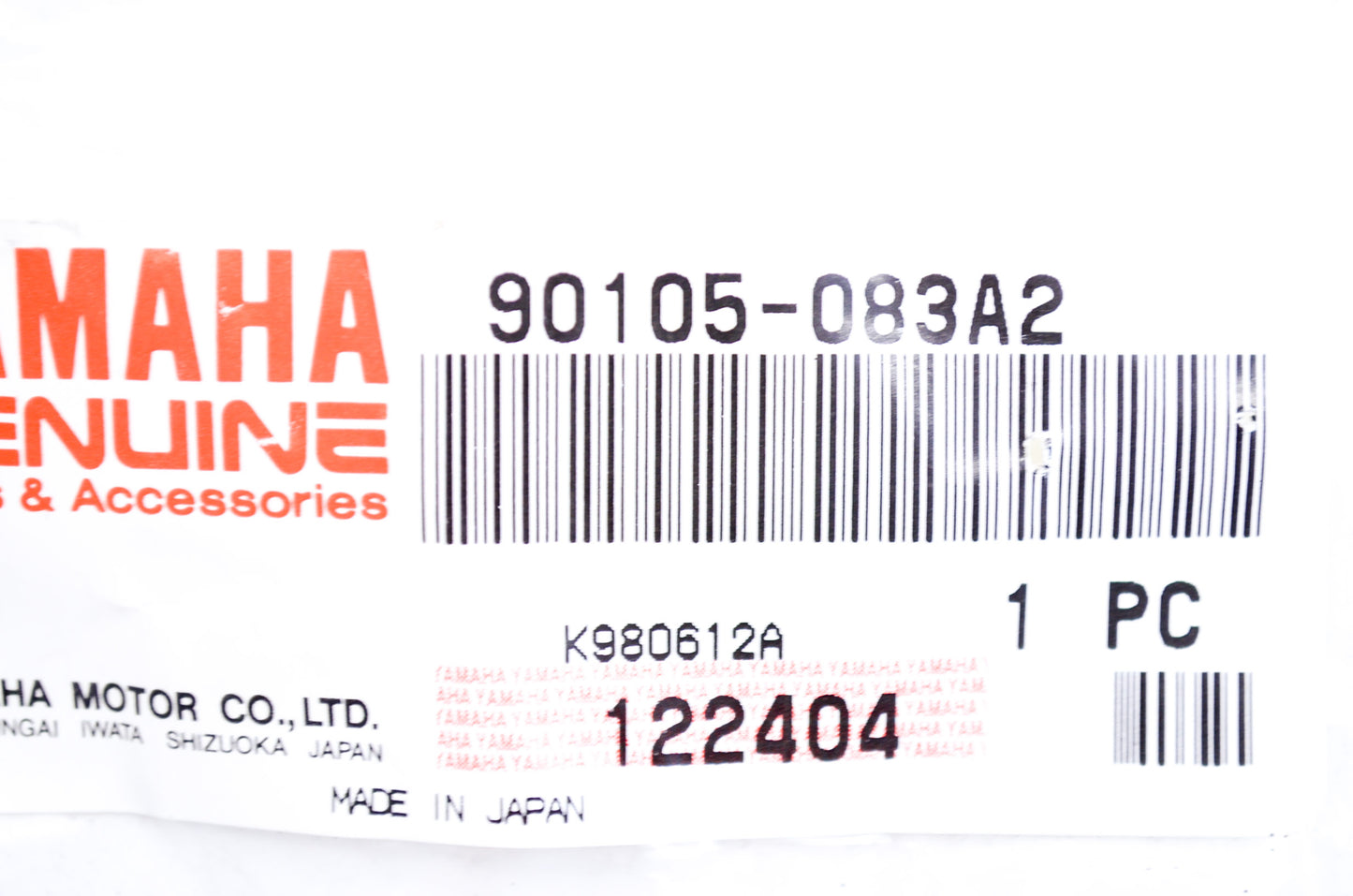 OEM Yamaha 90105-083A2-00 Flange Bolt (8AB) NOS