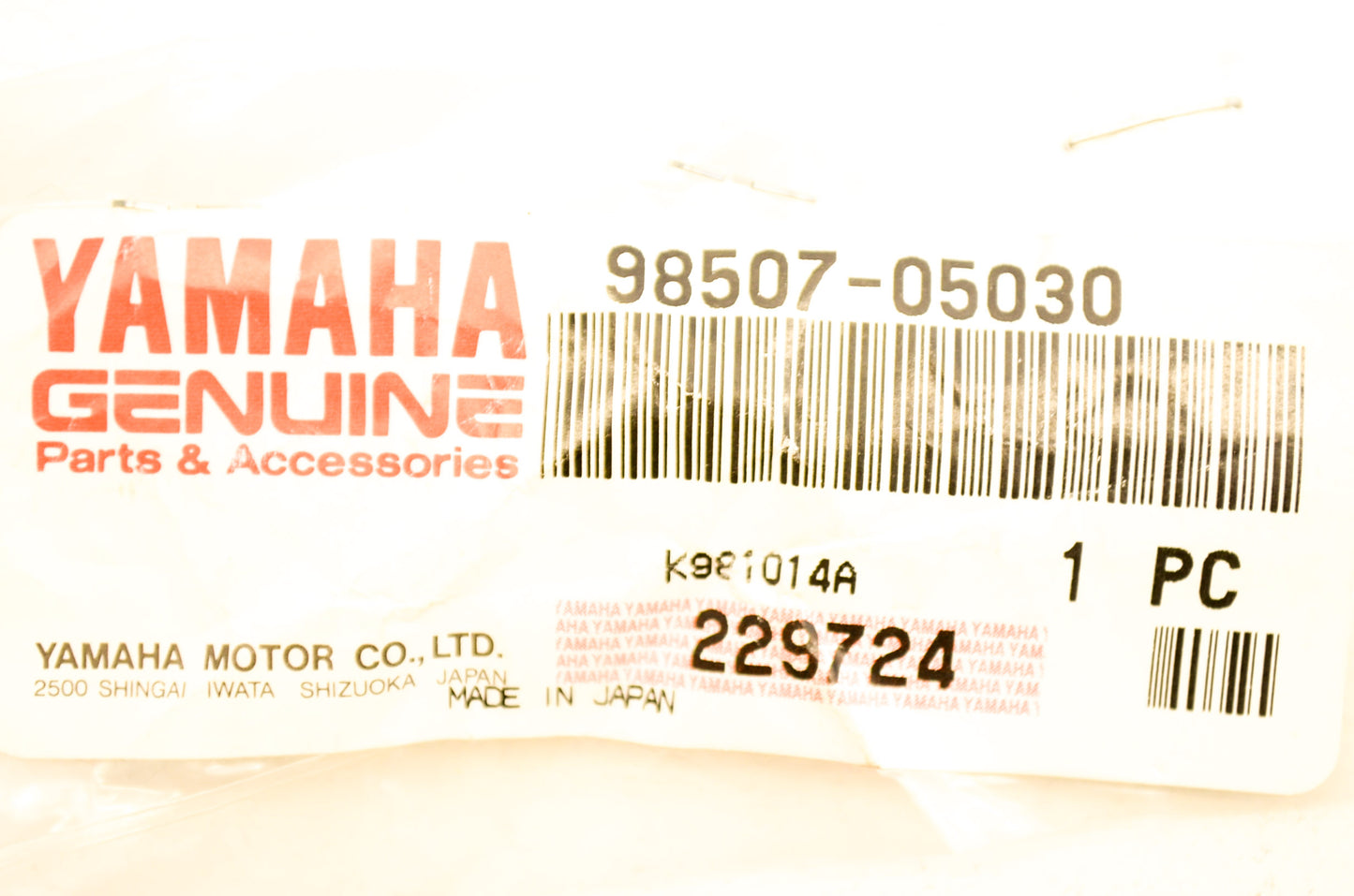 OEM Yamaha 98507-05030-00 Pan Head Screw Qty 2 NOS