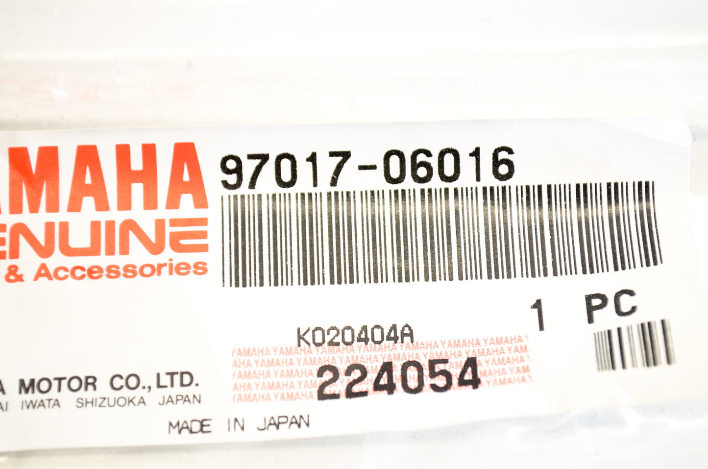 OEM Yamaha 97017-06016-00 Hexagon Bolt Qty 2 NOS