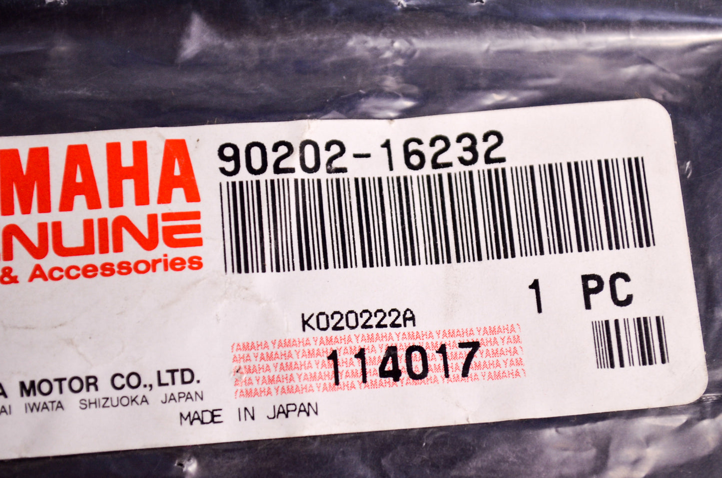 OEM Yamaha 90202-16232-00 Plate Washer NOS