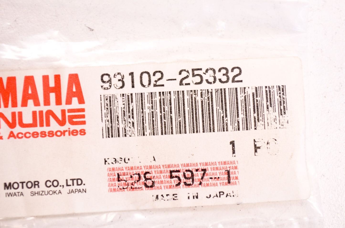 OEM Yamaha 93102-25332-00 Oil Seal Type SD NOS